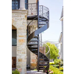 Tangga spiral untuk dijual, tangga tangga kayu solid, tangga tangga tangga kayu modern