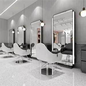 Stazione Specchio Illuminata a LED per Salone di Bellezza, Attrezzatura per <span class=keywords><strong>Parrucchieri</strong></span>, Centro Estetico Femminile - Product Image 3