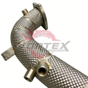 เฮดเดอร์ท่อสแตนเลส Vortex 304 แบบยาวสำหรับ Audi R8 V10 5.2L ปี 2015–2023 พร้อมแผ่นกันความร้อน ท่อร่วมไอเสียสมรรถนะสูง - Product Image 4