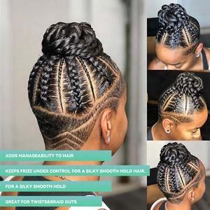 Gel Tresse et Twist Soigné avec Logo Personnalisé pour une Tenue Extrême Conditionnement Confiture de Cheveux Brillante pour Tressage Gel Coiffant Extrême de Marque Privée - Product Image 3