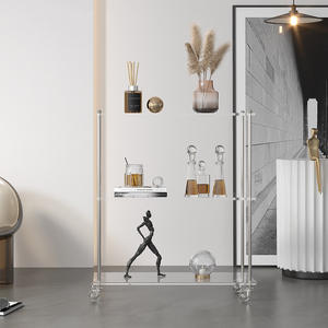 Mesa Auxiliar de Piedra de Lujo Ligero para Sala de Estar, Mesa de Centro Extraíble, Estante de Almacenamiento para Cocina y Hogar - Product Image 2