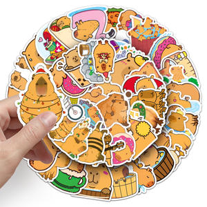 선물 수제 스티커 PVC 방수 자체 접착 용지 카피바라 스티커 세트 - Product Image 3