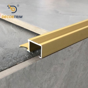 DECORTRIM OEM/ODM diseño moderno aleación de aluminio Flexible antideslizante resistente al agua duradero Borde de <span class=keywords><strong>escalera</strong></span> <span class=keywords><strong>protector</strong></span> de nariz - Product Image 2