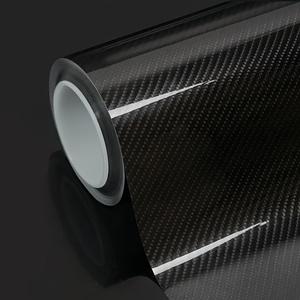 Couverture en vinyle mat en fibre de <span class=keywords><strong>carbone</strong></span> pour motos 3D 4D 5D 6D noir brillant 4D 5D 6D Film de décoration - Product Image 1