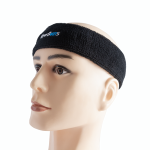 النساء الرجال مخصص الرياضية تيري القماش التطريز كرة السلة رئيس كرة القدم العصابة مرونة القطن الجاف قبضة التخميم عقال - Product Image 2