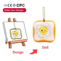 Fabricant de peluches OEM ODM, série alimentaire personnalisée, mini peluches hamburger, designs de peluches personnalisées, porte-clés en peluche personnalisé
