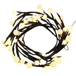 Tự làm chi nhánh 7.5ft Cổ Tích dẫn ấm trắng liễu chuỗi Lights với 144 đèn LED giáng sinh đèn tường trong nhà trang trí