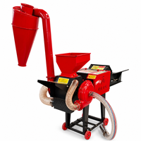 Broyeur de paille et de fourrage mobile électrique avec trémie d'alimentation automatique pour l'alimentation des animaux de ferme