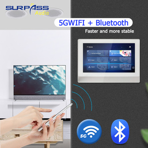 Tuya Smart Home Audio System Touch Screen WiFi Android in Wall <b>Amplifier</b> <b>With</b> 8 Ceiling <b>Speakers</b> Set Tuya Smart Home System - Product Image 4