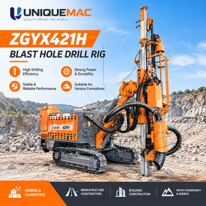 Foreuse sur chenilles UNIQUEMAC ZGYX421H DTH, diamètre 90-138 mm, profondeur 21 m pour l'exploitation minière et la pierrierie - Product Image 1