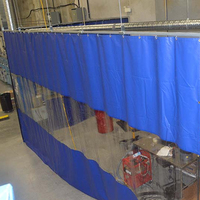 100% polyester rideau mural industriel revêtement en PVC avec design uni occultant voitures d'extérieur fenêtre en plastique transparente