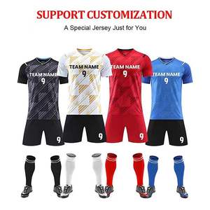 25 26 Jersey Sepak Bola Pria Dewasa 100% Poliester Kerah Bulat Nama Tim Kustom Nomor Pemain Pakaian Olahraga Thailand Grosir 220g - Product Image 5