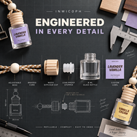 Diffuseur de parfum vanille pour voiture, rechargeable, à suspendre, flacon diffuseur de 8 ml, pendentif à huile longue durée, vente en gros