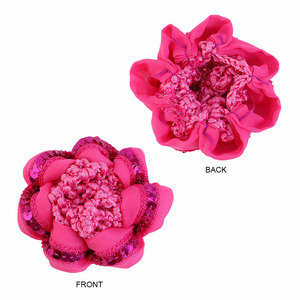 HZO-22034 Filet à cheveux scintillant <span class=keywords><strong>fait</strong></span> <span class=keywords><strong>main</strong></span> pour femme, style danseuse de ballet, avec fleur - Product Image 2