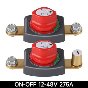 Interruptor de desconexión de corriente negativa 275A 12-48V con perno M10 para apagado de motor en uso automotriz - Product Image 2