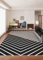 Tapis de salon et tapis de chambre à coucher de haute qualité, luxueux, imprimés en 3D, motif à carreaux vintage, lavables