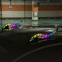 Lumière LED RGB pour toit de voiture, style corne de dragon, clignotante dynamique, lumière d'avertissement, lampe décorative pour spoiler de toit, accessoires extérieurs modifiés