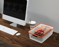 Buanderie Salles de bains Chambres à coucher et cuisines Organisateurs ménagers avec paniers de rangement en plastique pour basket-ball Plateaux à fichiers
