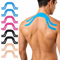 Bande de kinésiologie en coton pré-découpée et profilée pour les épaules et le cou – Bande de soutien élastique pour la natation et le fitness, prévient les frottements musculaires