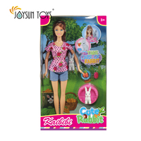 Jouet éducatif en plastique de 11.5 pouces pour filles, ensemble de jeu de simulation