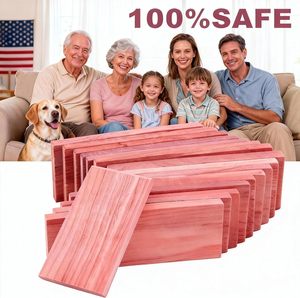 Cedar Blocks for Clothes Storage Aromatic Ceder Blocks Red Wood Planks Natural Cedar Accessories for Drawers and Closet Storage - Product Image 2