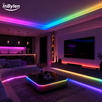 Bande LED RGBIC WS2811 SPI avec IC externe 5050, étanche IP20 IP65 IP67, 12V 24V, 60 LED, éclairage intelligent CE ROHS