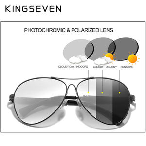 Para <span class=keywords><strong>KINGSEVEN</strong></span> 2021, gafas de sol polarizadas para hombre, marco de aleación de titanio, espejo piloto, gafas de policarbonato para hombres y mujeres, modelo 7730 - Product Image 4