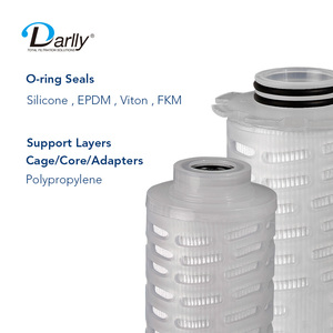 Nhà Sản Xuất Chiết Giang Bán Buôn PP/PES/PTFE Bộ Lọc Xếp Li Bộ Lọc Micron Với Bộ Lọc Công Nghiệp Chất Lượng Cao 56Mm OD - Product Image 4