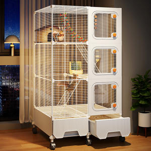 Jaula Metálica para Ardillas y Chinchillas, de Doble Capa, Multicapa, Ultra Segura, Extra Grande, Tipo Villa - Product Image 1