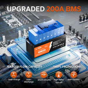 LiTime 12V 200Ah Plus LiFePO4锂电池200A BMS更强的流动能力美国欧盟AU JP <span class=keywords><strong>CA</strong></span>库存 - Product Image 2