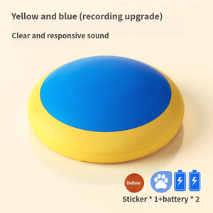Jouet interactif pour animaux <span class=keywords><strong>de</strong></span> compagnie avec bouton <span class=keywords><strong>de</strong></span> communication, jouet vocal parlant pour <span class=keywords><strong>chien</strong></span>, dispositif d'entraînement avec cloche, boîte à pression pour enregistrement sonore - Product Image 6