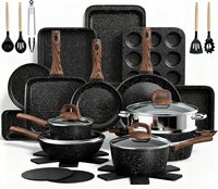 Ensemble de casseroles en aluminium de haute qualité, ensemble de casseroles forgées pour un usage domestique ; casseroles de cuisson haut de gamme ; revêtement sûr, personnalisable