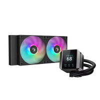 Deepcool 360 ARGB LED Ice Storm Fengshen CPU Cooler avec écran LCD Processeur de refroidissement par eau à roulement à billes Fonctionnement silencieux