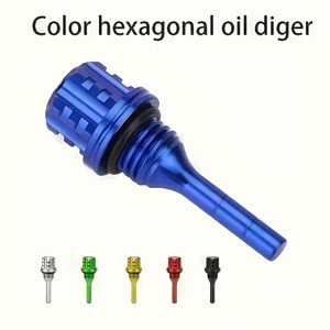 Tapa de Aceite Universal para Motocicleta, de Aluminio CNC, con Indicador de Nivel Hexagonal, Decorativa - Product Image 5