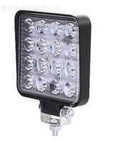 Bonsen, phare de travail LED carré 4 pouces 48W 15mm 12-24V, faisceau spot/diffuseur, pour voiture/camion/remorque/SUV/4x4, vente chaude
