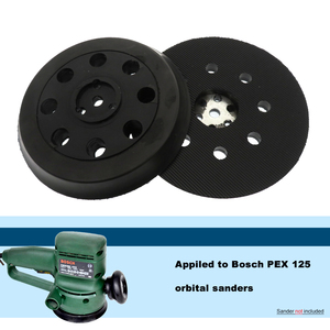 5-Zoll-9-Loch-Schleifscheibe mit Klett verschluss Ersatz Ersatz platte für schwarze Schleif scheiben schleifer zum Polieren von Schleif maschinen - Product Image 6