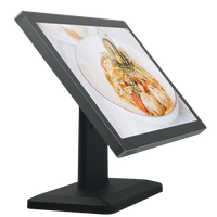 Same Style 18.5 19 21.5 23.6 Inch Pure Plane Capacitive Touch Screen Monitor 19 Inch LED Touch Monitor for Restaurant