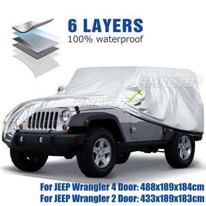 Housse de protection extérieure pour voiture, résistante au soleil, à la pluie, à la neige, anti-givre, pour Jeep Wrangler JK JL CJ YJ TJ 1987-2019 - Product Image 1