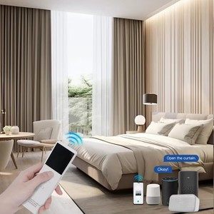 Tùy chỉnh sang trọng điện rèm cửa cho nhà phòng khách màn Pinch Pleated màn trong dệt vải in phong cách Châu Âu - Product Image 3