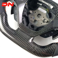 Volant en cuir personnalisé avec surpiqûres rouges pour Toyota Prado Runner Tundra Tacoma Style sport Matériel en fibre de carbone