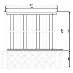 Paneles <span class=keywords><strong>de</strong></span> Cerca <span class=keywords><strong>de</strong></span> PVC Semi-Privados <span class=keywords><strong>de</strong></span> Alta Resistencia, Diseño Nuevo, 6x8 pies, Fácil Instalación, Garantía <span class=keywords><strong>de</strong></span> Calidad, Certificación ASTM - Product Image 4