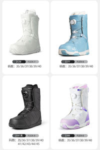 Raquettes à neige, équipement <span class=keywords><strong>de</strong></span> ski <span class=keywords><strong>de</strong></span> plein air, chaussures <span class=keywords><strong>de</strong></span> <span class=keywords><strong>snowboard</strong></span> à enfiler rapidement pour hommes, chaussures <span class=keywords><strong>de</strong></span> ski sculptées imperméables pour femmes - Product Image 5