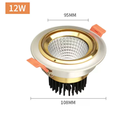 Spot LED moderne de haute qualité 10W 12W, corps en aluminium, rendu des couleurs élevé, pour hôtel et intérieur - Vente chaude