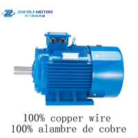 Moteur électrique asynchrone triphasé à induction Y2-112m-4 10 kW 11KW 15KW 18.5KW B3 50/60Hz IE1