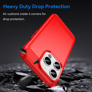 เคสกันกระแทกซิลิโคนและคาร์บอนไฟเบอร์มาใหม่สำหรับ iPhone 15 Pro ฝาครอบอุปกรณ์เสริมโทรศัพท์มือถือ TPU - Product Image 3