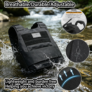 Chaleco Táctico de Seguridad Ajustable para Entrenamiento al Aire Libre, Chaleco Protector para Paintball, Cosplay, Equipo del FBI, Defensa Personal - Product Image 1