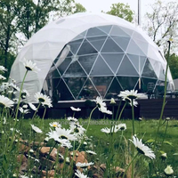 Tente d'hiver à dôme 3V, Glamping, géomode en Igloo, tente d'hôtel avec tuyau de poêle