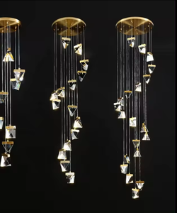 Zèle Éclairage De Luxe K9 LED Conception Personnalisée Luminaires Suspendus Lampes Suspendues Modernes Lustres En Cristal - Product Image 5