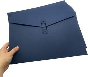 Portefeuilles en papier kraft, dossiers de classement <span class=keywords><strong>format</strong></span> folio, dossiers de documents avec fermeture à cordon, pochettes de rangement, sacs de classement - Product Image 2