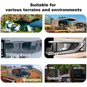 Vie urbaine de luxe petite maison préfabriquée mini villa <span class=keywords><strong>conteneur</strong></span> en acier capsule spatiale pour jardin <span class=keywords><strong>bateau</strong></span> remorque hôtel de villégiature espace urbain - Product Image 5